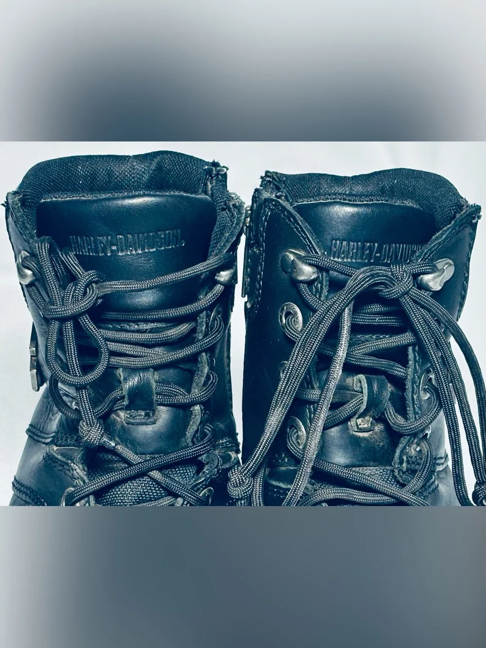 Harley Davidson Abercorn 7-inch Lace Up Motorcycle Boots Mens 9.5 D93340